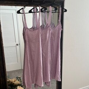 3 Louna Dresses (Size: 2 smalls and 1 large) Elegant Lavender Floral Chemise